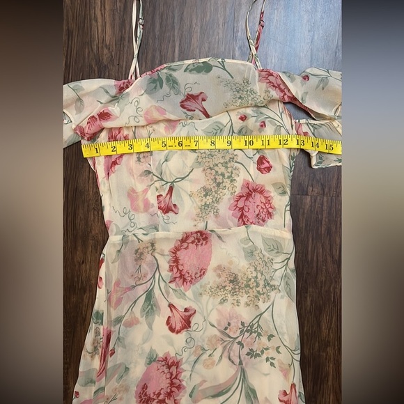 Reformation Odessa off the shoulder Dress "Botany" Floral 2 - Picture 10 of 15